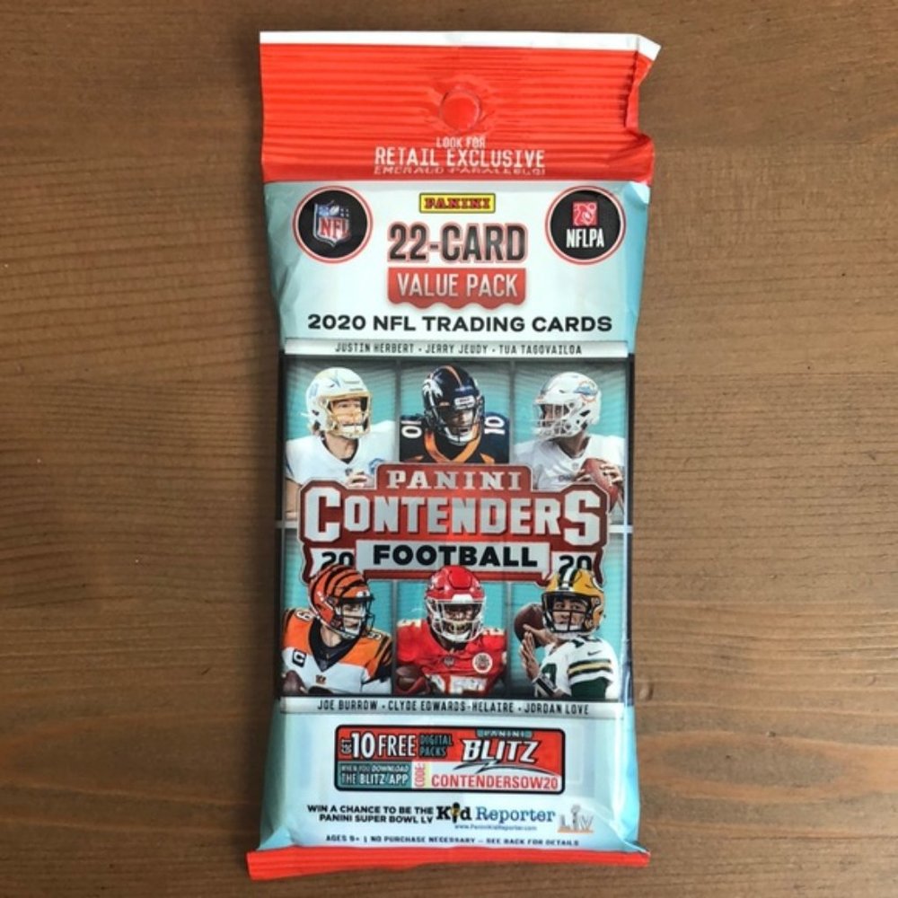 2020 Panini Contenders Football Card Cello Pack